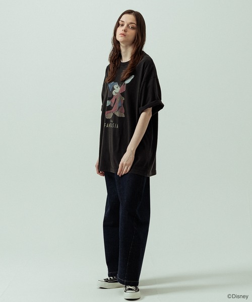 SLICK（スリック）の「【SLICK/スリック】SLICK / FANTASIA Print T-shirt 01/ファンタジア/パウダー加工プリントTシャツ/オーバーサイズ シルエット/ ビンテージ / ディズニー（Tシャツ/カットソー・メンズ・ブラック/ホワイト・2/1/3）」の11枚目の写真