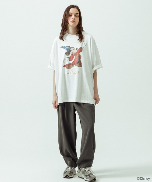 SLICK（スリック）の「【SLICK/スリック】SLICK / FANTASIA Print T-shirt 01/ファンタジア/パウダー加工プリントTシャツ/オーバーサイズ シルエット/ ビンテージ / ディズニー（Tシャツ/カットソー・メンズ・ブラック/ホワイト・2/1/3）」の17枚目の写真