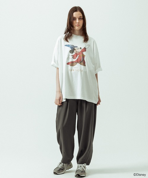 SLICK（スリック）の「【SLICK/スリック】SLICK / FANTASIA Print T-shirt 01/ファンタジア/パウダー加工プリントTシャツ/オーバーサイズ シルエット/ ビンテージ / ディズニー（Tシャツ/カットソー・メンズ・ブラック/ホワイト・2/1/3）」の18枚目の写真