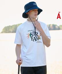 ADABAT STREAM（アダバットストリーム）の「フラワープリント半袖モックT（Tシャツ/カットソー）」