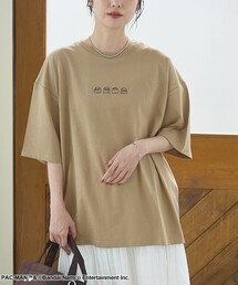 【PAC-MAN(パックマン)別注】GHOSTデザイン 天竺刺繍BIGTシャツ