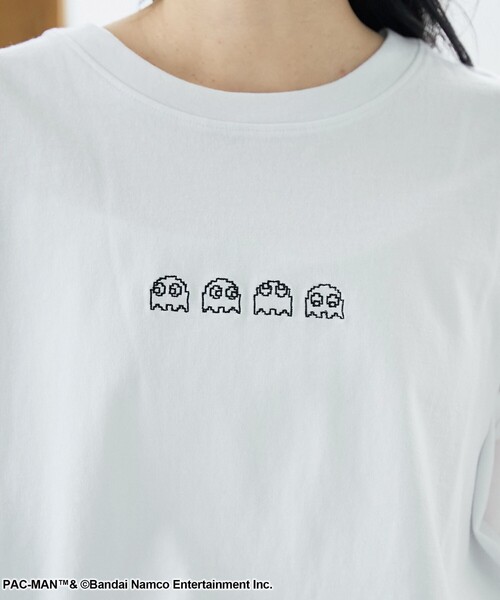 coen(コーエン)の「【PAC-MAN(パックマン)別注】GHOSTデザイン 天竺刺繍BIGTシャツ(Tシャツ/カットソー・レディース・ベージュ/ブラック/オフホワイト・L/M)」の13枚目の写真