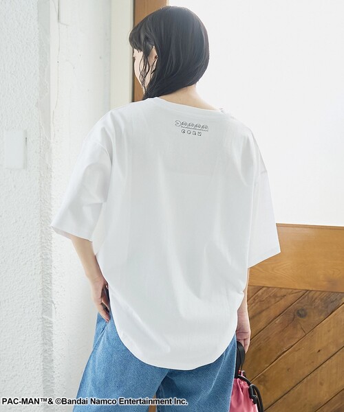 coen(コーエン)の「【PAC-MAN(パックマン)別注】GHOSTデザイン 天竺刺繍BIGTシャツ(Tシャツ/カットソー・レディース・ベージュ/ブラック/オフホワイト・L/M)」の15枚目の写真