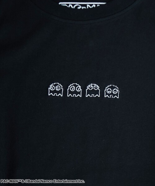 coen(コーエン)の「【PAC-MAN(パックマン)別注】GHOSTデザイン 天竺刺繍BIGTシャツ(Tシャツ/カットソー・レディース・ベージュ/ブラック/オフホワイト・L/M)」の19枚目の写真