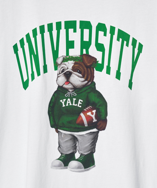 YALE(イェール)の「ユニバーシティダン半袖Tシャツホワイト/グリーン(Tシャツ/カットソー・レディース・その他・LARGE/MEDIUM/SMALL/WS/X-LARGE/XX-LARGE)」の5枚目の写真