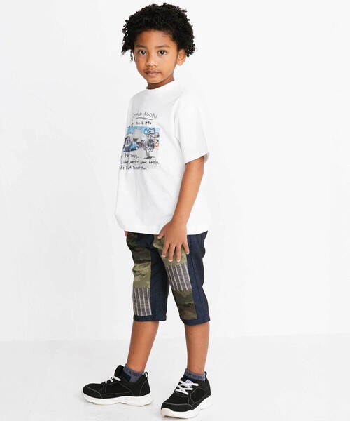 WASK（ワスク）の「【接触冷感】フォトプリントBIGTシャツ（Tシャツ/カットソー・キッズ・ホワイト/ブラック・160cm/150cm/140cm/130cm）」の5枚目の写真