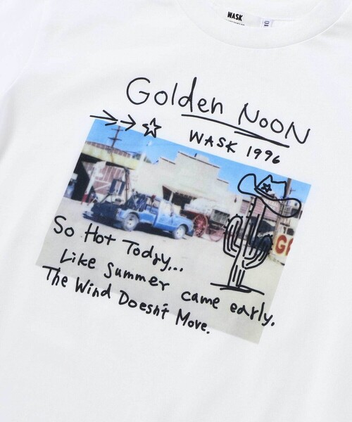 WASK（ワスク）の「【接触冷感】フォトプリントBIGTシャツ（Tシャツ/カットソー・キッズ・ホワイト/ブラック・160cm/150cm/140cm/130cm）」の10枚目の写真