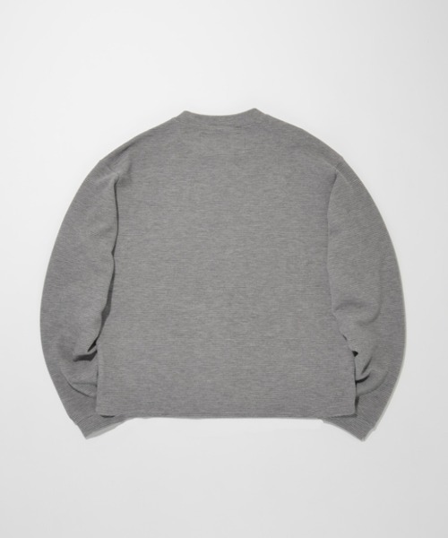 SUPERTHANKS（スーパーサンクス）の「ワッフルヘンリーネックロングスリーブ　Waffle henley neck L/S T-shirt（Tシャツ/カットソー・メンズ・ピンク/ベージュ/ブラック/グレー・L/M/S）」の20枚目の写真