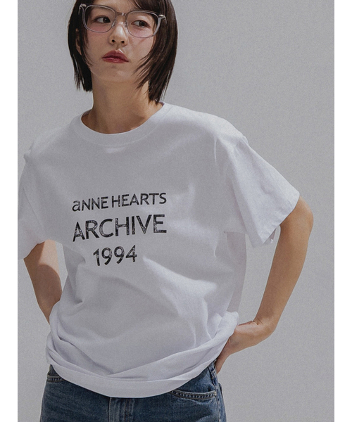 ANNEHEARTS（アンハーツ）の「Vintage Letter ArchiveTee_WHITE（Tシャツ/カットソー・レディース・その他・FREE）」の5枚目の写真
