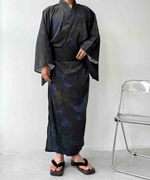 AS KNOW AS plus | 〇メンズ浴衣 3点セット 【男性浴衣・ワンタッチ角帯・下駄】(浴衣)