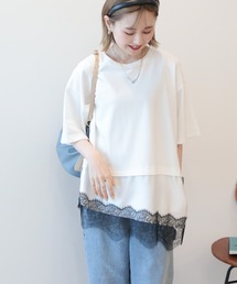 レースドッキングTシャツ