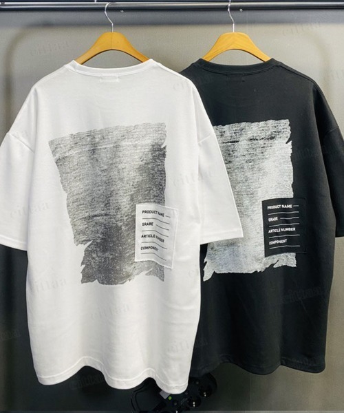Dalfwin（ダールフィン）の「韓国ファッション VINTAGEバックラベル半袖Tシャツ（Tシャツ/カットソー・レディース・ホワイト/ブラック・FREE）」の3枚目の写真
