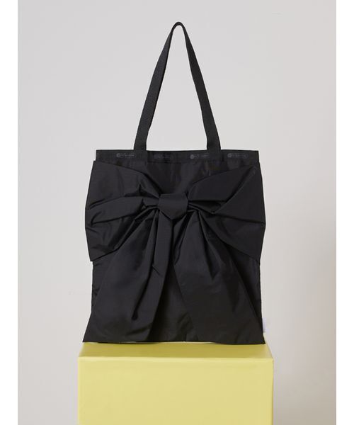 LeSportsac（レスポートサック）の「【SNIDEL×LeSportsac】LG BOW EMERALD TOTE（トートバッグ・レディース・ドット/ブラック/ホワイト・F）」の2枚目の写真