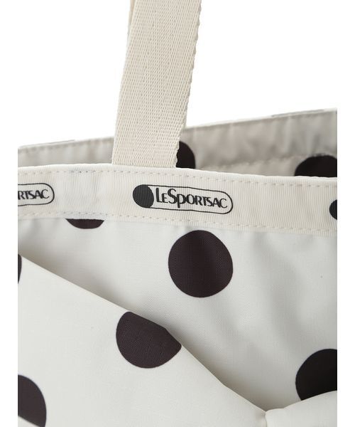 LeSportsac（レスポートサック）の「【SNIDEL×LeSportsac】LG BOW EMERALD TOTE（トートバッグ・レディース・ドット/ブラック/ホワイト・F）」の14枚目の写真