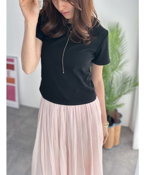 fifth(フィフス)の「ワンショルダーカットソー(Tシャツ/カットソー・レディース・ブラック×ホワイト/ブラック/ホワイト・M)」の6枚目の写真