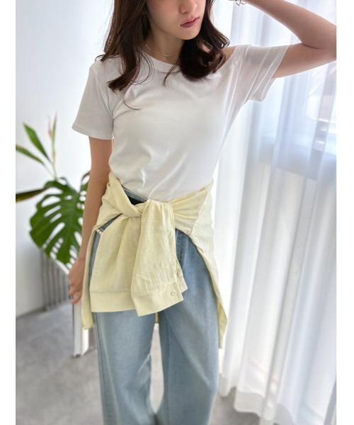 fifth(フィフス)の「ワンショルダーカットソー(Tシャツ/カットソー・レディース・ブラック×ホワイト/ブラック/ホワイト・M)」の11枚目の写真