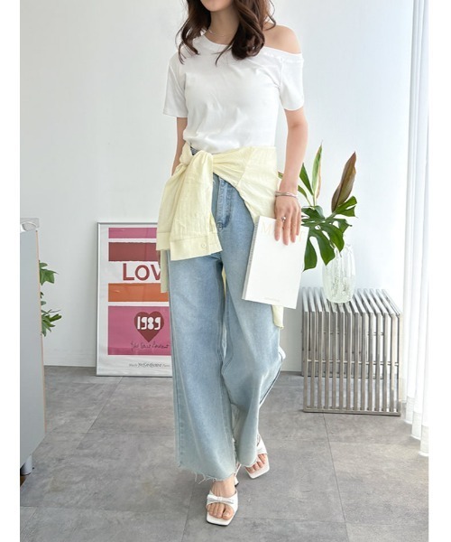 fifth(フィフス)の「ワンショルダーカットソー(Tシャツ/カットソー・レディース・ブラック×ホワイト/ブラック/ホワイト・M)」の13枚目の写真