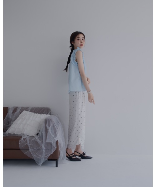 JUMELLE（ジュメロ）の「ポインテッドリボンサンダル（サンダル・レディース・ブラック/シルバー・LARGE/MEDIUM/SMALL）」の8枚目の写真