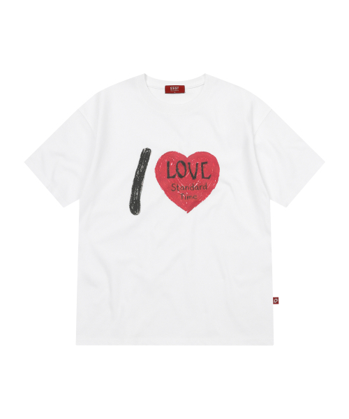 S'EST(エスイーエスティー)の「I Love Logo T-shirts White(Tシャツ/カットソー・メンズ・ホワイト・SMALL/MEDIUM/LARGE)」の1枚目の写真