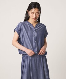 シャンブレー スキッパーブラウス ‐セットアップ対応‐ <A DAY IN THE LIFE>