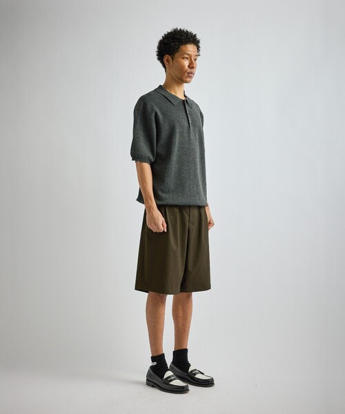 Saturdays NYC(サタデーズ ニューヨークシティ )の「Jahmad Linen Knit Polo(ポロシャツ・メンズ・ブラック系その他/ミント/ネイビー・M/L/S)」の22枚目の写真