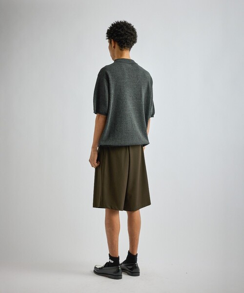 Saturdays NYC(サタデーズ ニューヨークシティ )の「Jahmad Linen Knit Polo(ポロシャツ・メンズ・ブラック系その他/ミント/ネイビー・M/L/S)」の11枚目の写真