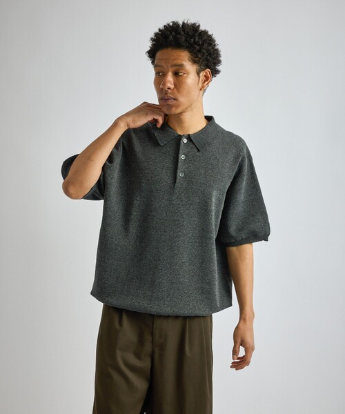 セール】Jahmad Linen Knit Polo（ポロシャツ）｜Saturdays NYC