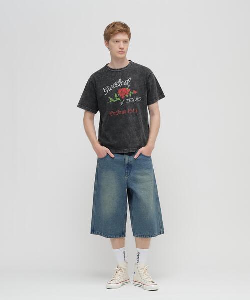 AVIREX（アヴィレックス）の「《直営店限定》FADE T-SHIRT "SWEETEST OF TEXAS" / フェード 半袖 Tシャツ / AVIREX / アヴィレックス（Tシャツ/カットソー・メンズ・ブラック/ピンク・XX-LARGE/LARGE/MEDIUM/X-LARGE）」の5枚目の写真