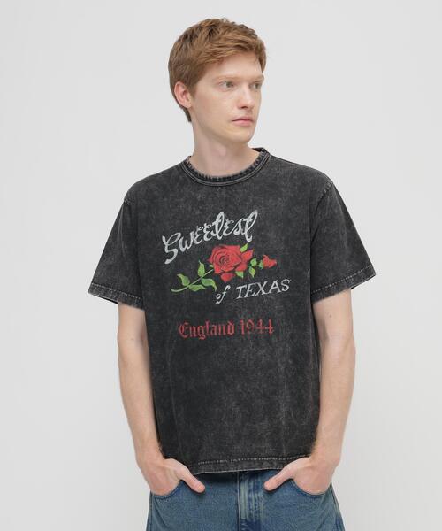 AVIREX（アヴィレックス）の「《直営店限定》FADE T-SHIRT "SWEETEST OF TEXAS" / フェード 半袖 Tシャツ / AVIREX / アヴィレックス（Tシャツ/カットソー・メンズ・ブラック/ピンク・XX-LARGE/LARGE/MEDIUM/X-LARGE）」の3枚目の写真