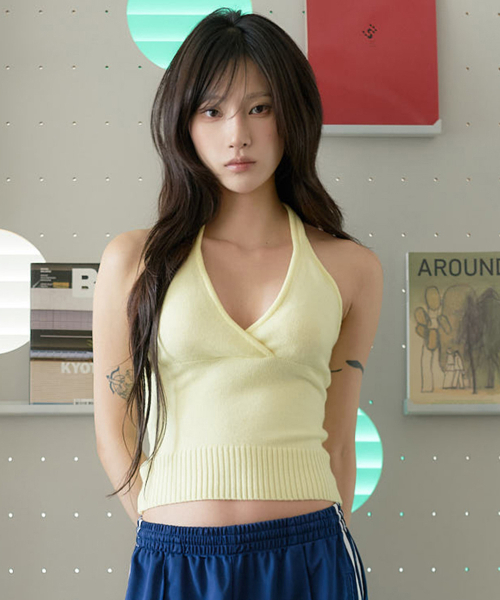 LARTIGENT(ラーティゼン)の「L24 KNIT HALTER TOP(YELLOW)(Tシャツ/カットソー・レディース・その他・FREE)」の2枚目の写真