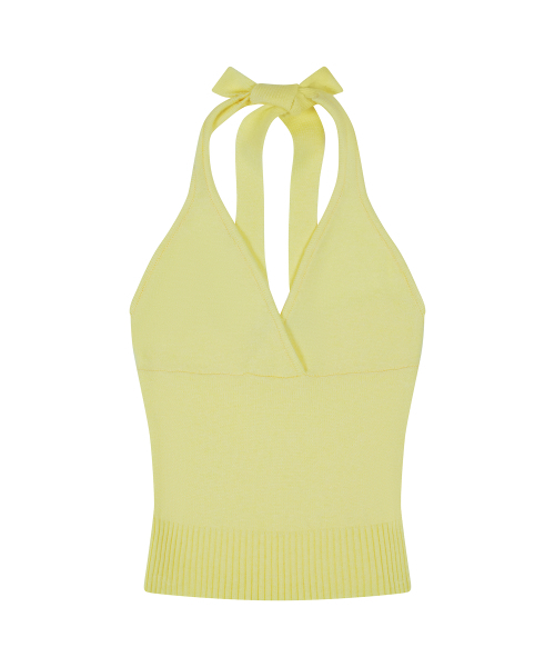 LARTIGENT(ラーティゼン)の「L24 KNIT HALTER TOP(YELLOW)(Tシャツ/カットソー・レディース・その他・FREE)」の3枚目の写真
