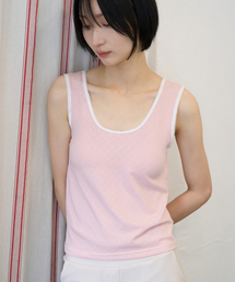 Lace Point Sleeveless Pink