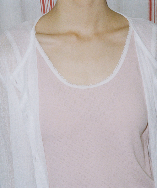 JULIAPEPE(ジュリアペペ)の「Lace Point Sleeveless Pink(Tシャツ/カットソー・レディース・その他・FREE)」の3枚目の写真