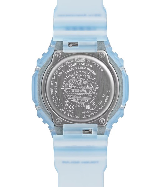 G-SHOCK(ジーショック)の「G-SHOCK/ジーショック 腕時計 イルクジ "ICERC Japan コラボレーションモデル 2026" GA-B2100KB-2AJR(アナログ腕時計・メンズ・クリアブルー・FREE)」の3枚目の写真