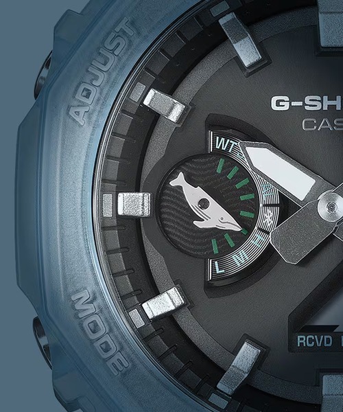 G-SHOCK(ジーショック)の「G-SHOCK/ジーショック 腕時計 イルクジ "ICERC Japan コラボレーションモデル 2026" GA-B2100KB-2AJR(アナログ腕時計・メンズ・クリアブルー・FREE)」の4枚目の写真