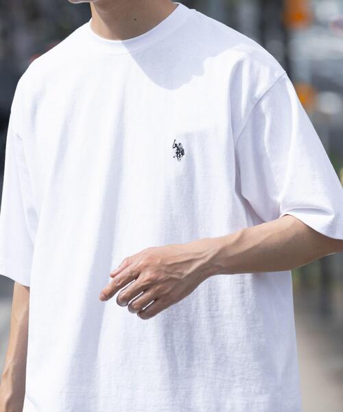 U.S. POLO ASSN.（ユーエスポロアッスン）の「U.S. POLO ASSN　天竺クルーTシャツ（Tシャツ/カットソー・メンズ・ホワイト/ブラック/ブルー・LARGE/MEDIUM）」の18枚目の写真