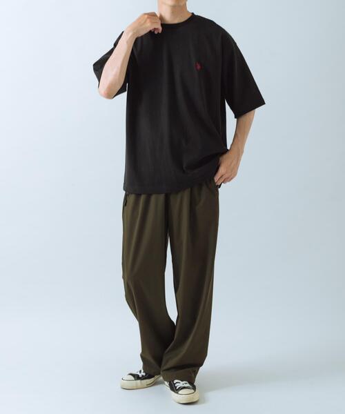 U.S. POLO ASSN.（ユーエスポロアッスン）の「U.S. POLO ASSN　天竺クルーTシャツ（Tシャツ/カットソー・メンズ・ホワイト/ブラック/ブルー・LARGE/MEDIUM）」の4枚目の写真