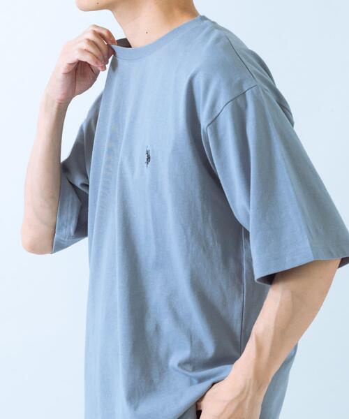 U.S. POLO ASSN.（ユーエスポロアッスン）の「U.S. POLO ASSN　天竺クルーTシャツ（Tシャツ/カットソー・メンズ・ホワイト/ブラック/ブルー・LARGE/MEDIUM）」の8枚目の写真