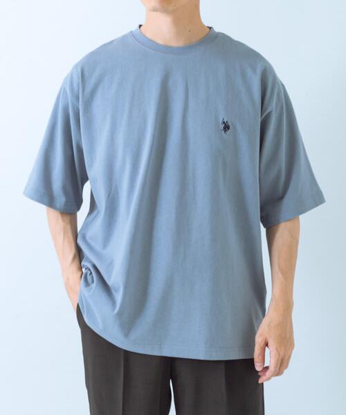 U.S. POLO ASSN.（ユーエスポロアッスン）の「U.S. POLO ASSN　天竺クルーTシャツ（Tシャツ/カットソー・メンズ・ホワイト/ブラック/ブルー・LARGE/MEDIUM）」の10枚目の写真