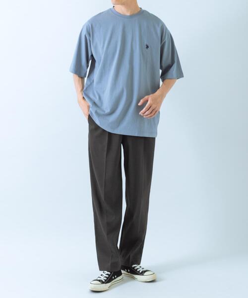 U.S. POLO ASSN.（ユーエスポロアッスン）の「U.S. POLO ASSN　天竺クルーTシャツ（Tシャツ/カットソー・メンズ・ホワイト/ブラック/ブルー・LARGE/MEDIUM）」の11枚目の写真