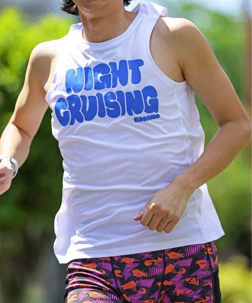 ELDORESO（エルドレッソ）の「Night Cruising Sleeveless / ナイトクルージングスリーブレス（Tシャツ/カットソー・メンズ・ブラック/ホワイト/オレンジ・MEDIUM/LARGE/SMALL）」の2枚目の写真