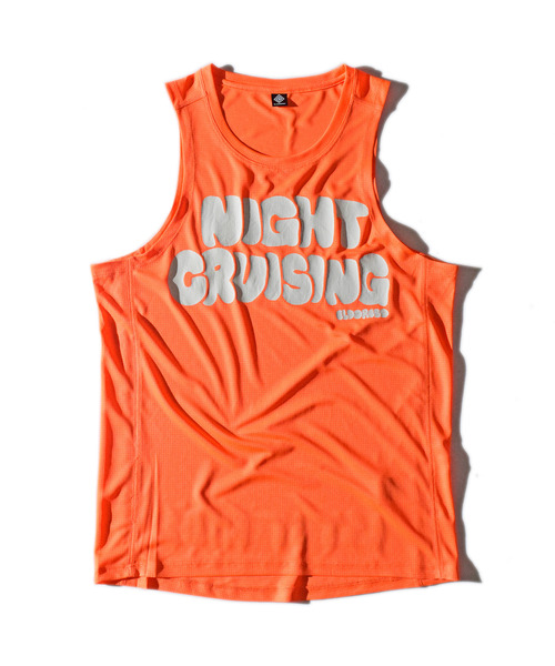 ELDORESO（エルドレッソ）の「Night Cruising Sleeveless / ナイトクルージングスリーブレス（Tシャツ/カットソー・メンズ・ブラック/ホワイト/オレンジ・MEDIUM/LARGE/SMALL）」の3枚目の写真
