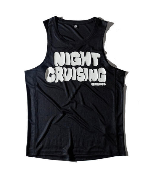 ELDORESO（エルドレッソ）の「Night Cruising Sleeveless / ナイトクルージングスリーブレス（Tシャツ/カットソー・メンズ・ブラック/ホワイト/オレンジ・MEDIUM/LARGE/SMALL）」の11枚目の写真