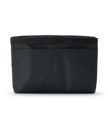 無印良品（ムジルシリョウヒン）の「再生ナイロンバッグインバッグ　黒　約２７×１１×１８．５ｃｍ（ポーチ）」