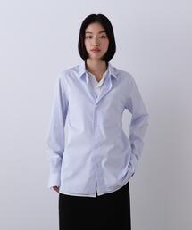 YLEVE / COTTON BROAD CLOTH LAYERED SHIRT