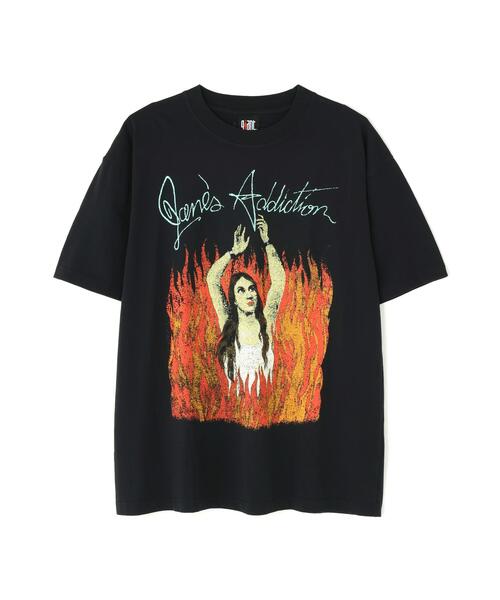 giant Vintage(ジャイアントヴィンテージ)の「Giant Vintage/ジャイアント ヴィンテージ/JANES ADDICTION BURNING(Tシャツ/カットソー・メンズ・ブラック・M/L/S)」の1枚目の写真