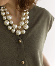 VERMEIL par iena | FRANCINE BRAMLI フランシーヌ ブラムリ パールネックレス ダブル(ネックレス)