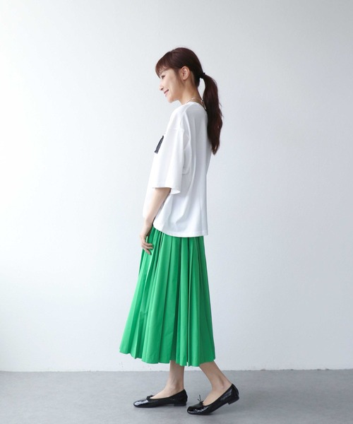 Jines(ジネス)の「【TRANOI】ワイドTシャツ(Tシャツ/カットソー・レディース・ホワイト・38)」の6枚目の写真
