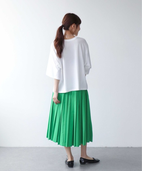 Jines(ジネス)の「【TRANOI】ワイドTシャツ(Tシャツ/カットソー・レディース・ホワイト・38)」の7枚目の写真