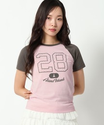 【UNISEX】ALAND/ラグランスタードットナンバーTシャツ